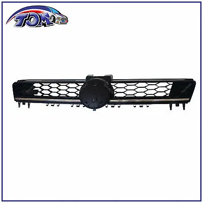 New Front Grille For 2015+ Vw Mk7 Golf/gti  - Black W/ Chrome Trim • $57.09