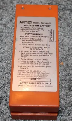 Vintage Nos Artex Magnesium Battery 00-10-006  Expires 1980's ( Artex Aircraft) • $27.94