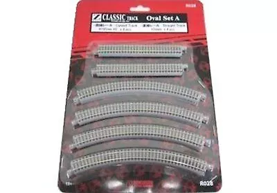 $45.72 • Buy Rokuhan Oval Set A R195mm 45 Curved & 110mm Straight (1/220 Z Scale)R028 F/S NEW