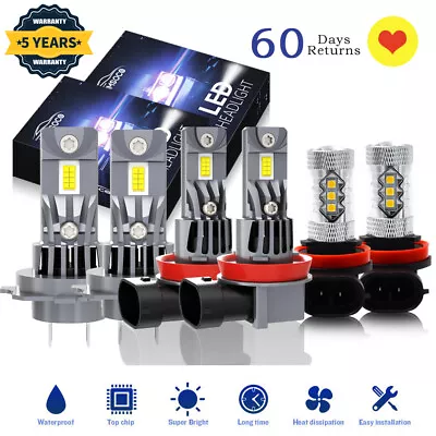 For 2010-2013 Volvo XC60 S80 LED Headlights Bulbs Kit High Low Beam & Fog Lights • $79.99