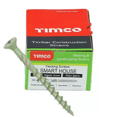 Decking Solo Screws Green Coated Landscape Screw Fencing Screw Exterior Woodcrew • £35.98