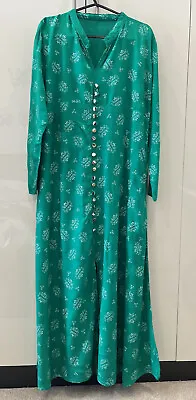 £8.99 • Buy Womens Ladies Bollywood Indian Pakistani Dress Anarkali Kurti Green Size S
