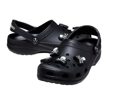 Crocs X Mastermind Japan Classic Clog BLACK/WHITE SIZE MEN'S 11 NWT And Bag • $129