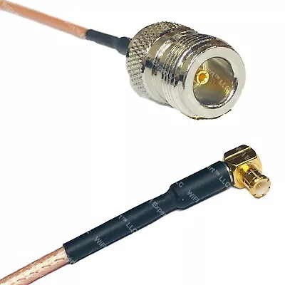 RG316DS N FEMALE To MCX MALE ANGLE RF Cable FAST-SHIP LOT • $17.99