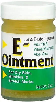 Vitamin E OINTMENT 2oz Basic Organics - For Dry Skin Stretch Marks Scars ^ • $11.95