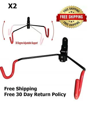 Set Of 2 -Bicycle Rack Garage Wall Mounted Bike Hanger Storage Vertical Hook • $19.99