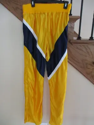 Vintage Rawlings University Of Michigan Wolverines Basketball Warm Up Pants 32 • $49.99