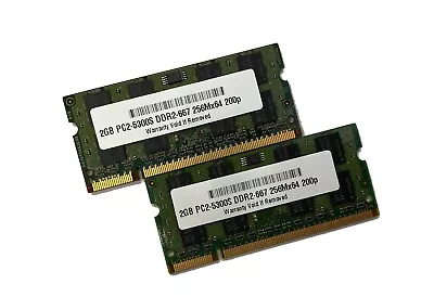 4GB 2 X 2GB Memory For Mid 2007 APPLE MacBook Pro IMac Mac Mini PC2-5300 667 RAM • $14.99