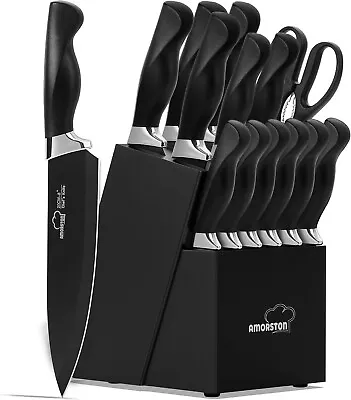 Knife Sets For Kitchen With Block Chef Knife Set With German Stainless Steel • $69.99