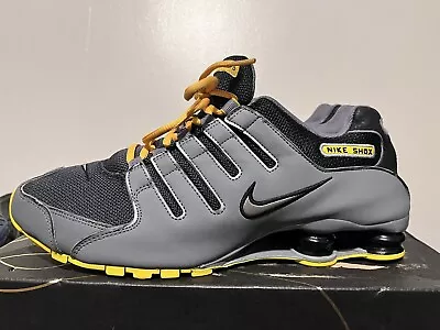 2012 Men's Nike Shox NZ Livestrong Grey Maize Black Used Size 11.5 Very Rare OG • $499.99