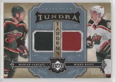 2007 Upper Deck Artifacts Tundra Tandems Icy Blue /50 Marian Gaborik Mikko Koivu • $46.54