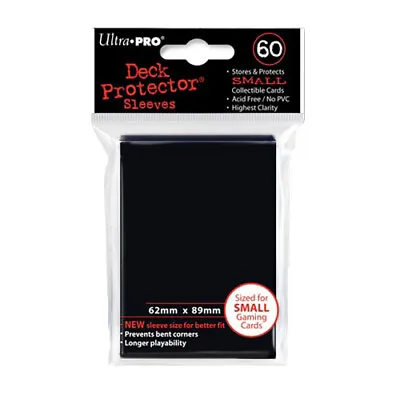 Ultra Pro - Deck Protector Sleeves - Black (60pcs) For Yugioh • £5.26