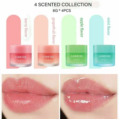 4x Laneige Lip Sleeping Mask Mini Set Hydrated Maintenance Lip Balm Lip Masks • $13.86