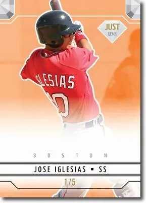 JOSE IGLESIAS 2011 Just GEMS Rookie Mint ORANGE Parallel RC #/5 • $25.99