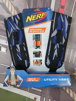 Nerf Elite Utility Vest Blue And Grey • $19.50