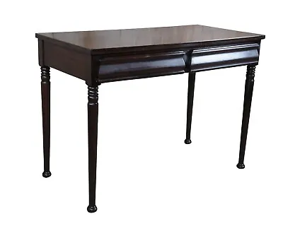 Antique American Empire Style Mahogany Library Writing Table Office Desk Vanity • $850