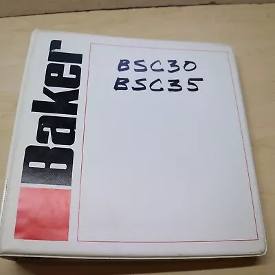 BAKER BSC30 BSC35 Forklift Repair Shop Service Manual Book Stand Up Guide Owner • $159.95