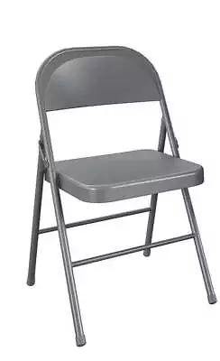  All-Steel Metal Folding Chair Double Braced Gray • $15