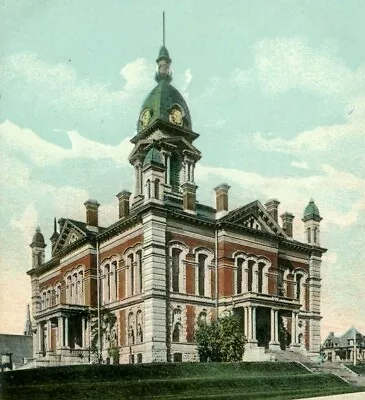 Wabash County Court House Wabash Indiana Postcard • $9.85