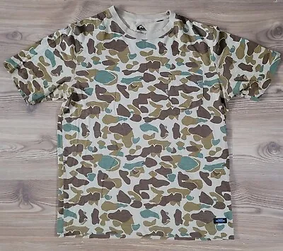 Quicksilver Waterman Camo Beach/Surfing Tshirt- Medium  • £11