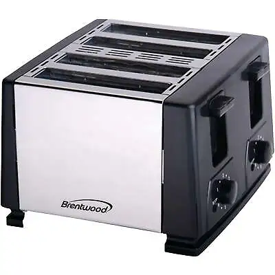 Brentwood Appliance TS-284 4 Slice Toaster - Black • $27.80