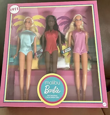 Malibu Barbie Gift Set 3 Dolls NRFB Mattel Barbie Christie & PJ • $179.99