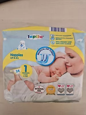 Lupilu Size 1 Newborn Nappies 24 Pack • £6.30