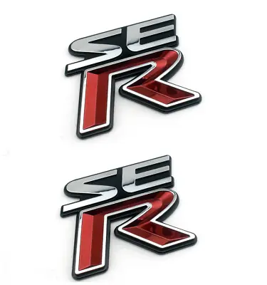 SER Car Sticker Emblem Badge SE-R Spec-V Trunk Decal JDM Fender Logo ABS Red 1PC • $22.50