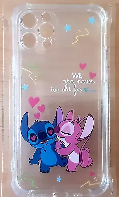 £5 • Buy Apple Iphone 12 Pro Kids Disney Stitch And Angel Kiss Silicone Case UK Dispatch