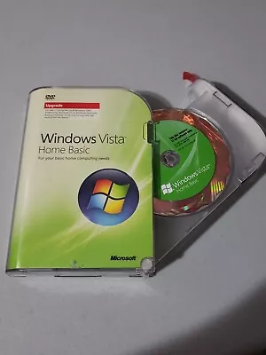 Vintage Microsoft Windows Vista Home Basic Software Upgrade 32 Bit W/license♤◇♡♧ • $34.97