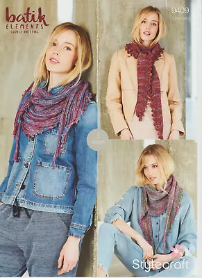 £2.99 • Buy NEW CLEARANCE Ladies & Girls DOUBLE KNITTING PATTERN Lace Wrap Shawls & Scarf