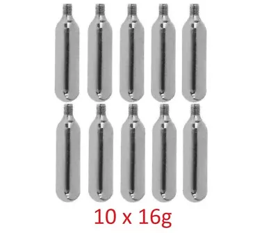 £11.65 • Buy CO2 BIKE CYCLE PUMP  TYRE CANISTER INFLATOR  GAS THREADED  CARTRIDGE  10 X 16g
