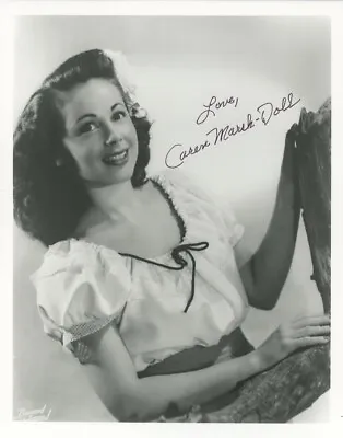 Caren Marsh Doll- Signed Photograph (Judy Garland Stand-In In Wizard Of Oz) • $70