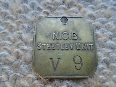 Brass Colliery Pit Check Embossed NCB Steetley Unit • £4.99