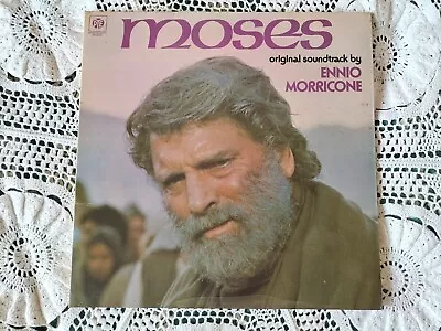 Ennio Morricone Moses 1974 Original TV Score Soundtrack Vinyl LP Album Record  • $6.22