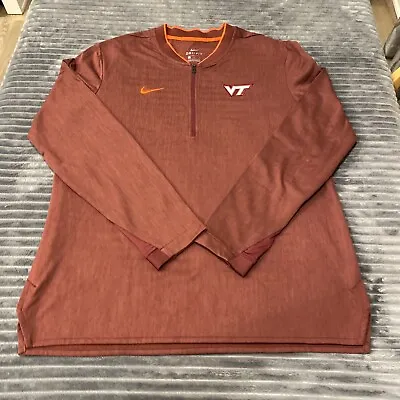 Nike Drifit NCAA Virgina Tech  1/4 Zipper NEW With Tags  ￼Large • $24.99