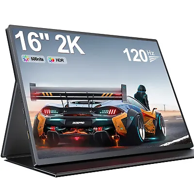 UPERFECT 16  120Hz Monitor 2560*1600 2K Portable Monitor Gaming Monitor For PS • $125.99