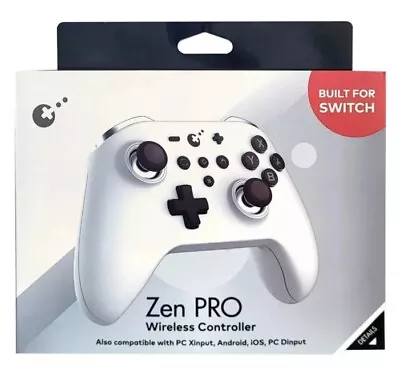 ZEN PRO Wireless Gaming Controller For Nintendo Switch PC & IOS Android White • $25