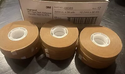 3M 987 ATG Adhesive Transfer Tape Roll Lot Of 9 Rolls 1/2 Inch X 36 Yards • $39.99