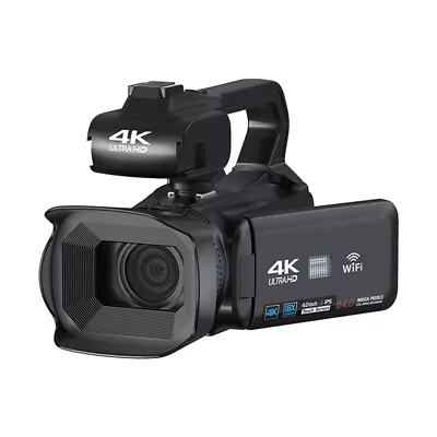 1X(4K Video Recorder Camera 64MP Camcorder For  Stream Rotate 4.0Inch 1184 • $202.90