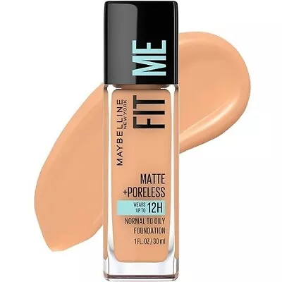 Maybelline Fit Me Foundation Matte Poreless Makeup #320 Natural Tan Normal/Oily • $5.76