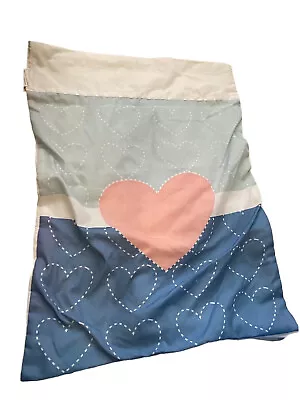 My Twinn Comforter Heart Blanket 18” Doll American Girl Bedding Blue Pink • $15.99