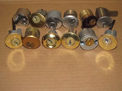 Mixed Lot Of 12 Mortise Cylinder Lock No Keys Locksport Locksmith • $17.50