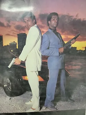 Vintage Awesome Miami Vice Poster In Excellent Condition • $70