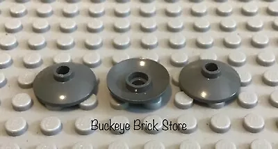 LEGO 3 Dark Bluish Gray 2x2 RADAR DISHES Dish 7905 6212 10198 10179 7778 10144 • $1.71