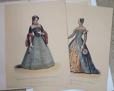 4 Morris And Bendien Costume Prints Lithography Folio Vintage Collectible • $40