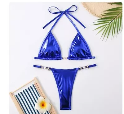 Fashion Sea Summer 2024 Women's Fluorescent Brasilian Triangle Mini Bikini • £18.23