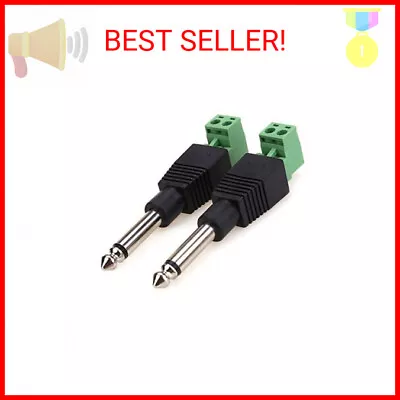 1/4 Inch Jack 6.35mm Mono Male Plug For Guitar/Speaker/Microphone Cable - Solde • $10