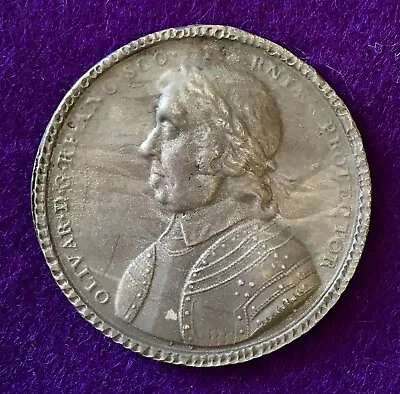 Historical Medal Medallion-1658 Death Of Oliver Cromwell • £50