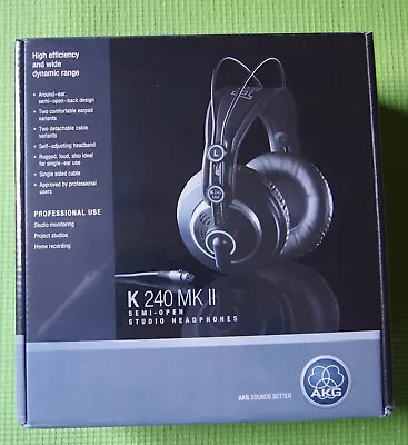 AKG K240 MKII Professional Over-Ear Semi-Open Headphones • $213.75